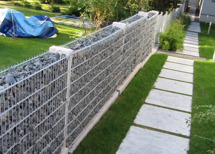 Gabion 10 Gauge Welded Wire Mesh 2 X 2 Rectangle Hole PVC Coated