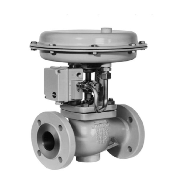 DIN Version Pneumatic Control Valve Pneumatic Globe Control Valve Alloy / Steel