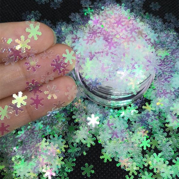 3mm Resin Star Glass Bottle Pendant for Winter Holidays Glitter Christmas Snow