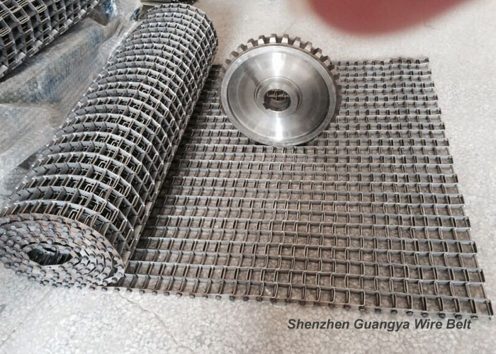 SS316 27.3mm Rod Honeycomb Conveyor Belt ANSI For Food Processing