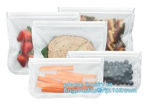 ReZip Seal Reusable Storage Bag PEVA food/snack/lunch storage bag, Reusable zip