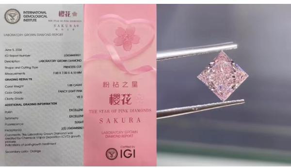 Sakura Pink Lab Grown Diamonds Pink Diamonds Lab Created Colored Diamonds prime
