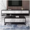 Buy cheap OEM Modern Living Room Cabinets Metal Frame Marble TV Stand and Coffee Table from wholesalers