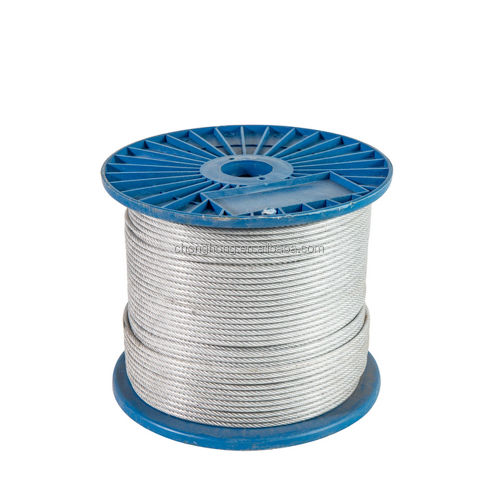 Galvanized Steel Wire Rope for Drawing and Lifting Special Cold Heading Steel Steel Grade 7*7 6*7 FC