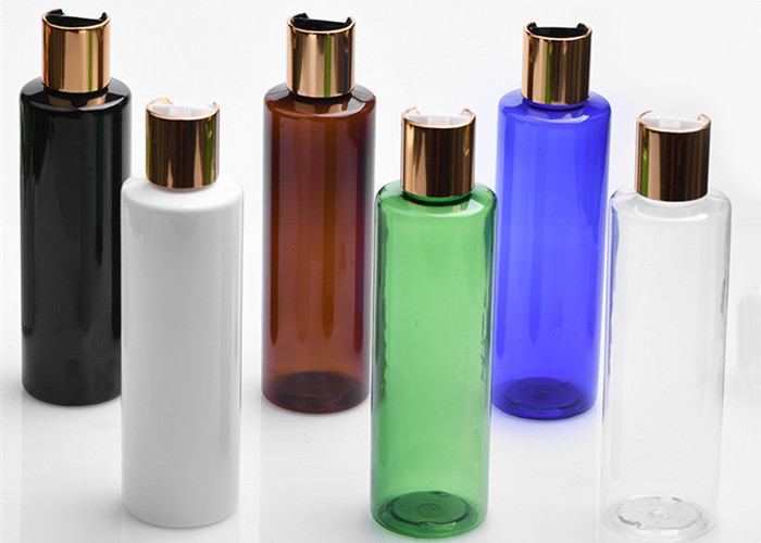 200ml Custom Logo Clear Amber Black Skincare Plastic flip cover Bottle