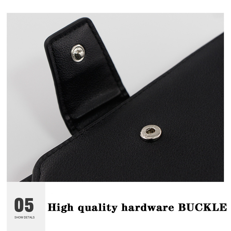Minibook Wristband Strap Wallet for Business Card Multicard Clamshell Leather Wallet