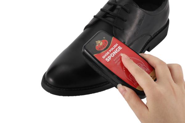 Shoe Shine Sponge Instant Shoe Polish Portable Plastic Can Carton Packaging For
