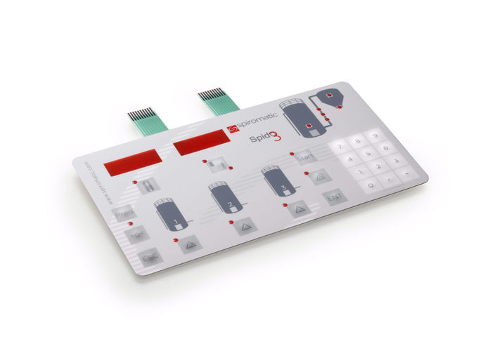 Lightweight Flexible Membrane Switch Keypad Thin Film With 3M467 / 3M468 Adhesive 2