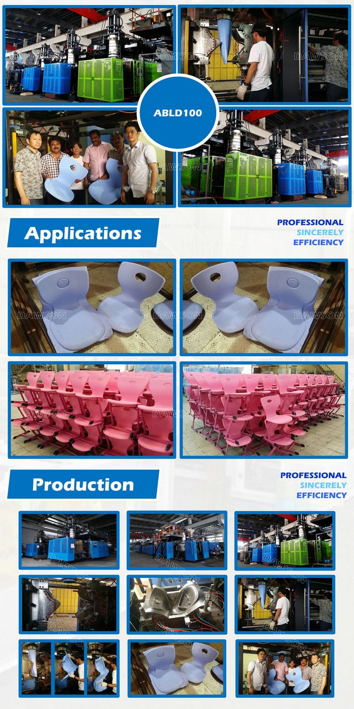 Servo Motor Accumulation Type 120L Plastic Chairs Blower Machine Extrusion Blow Moulding Machine
