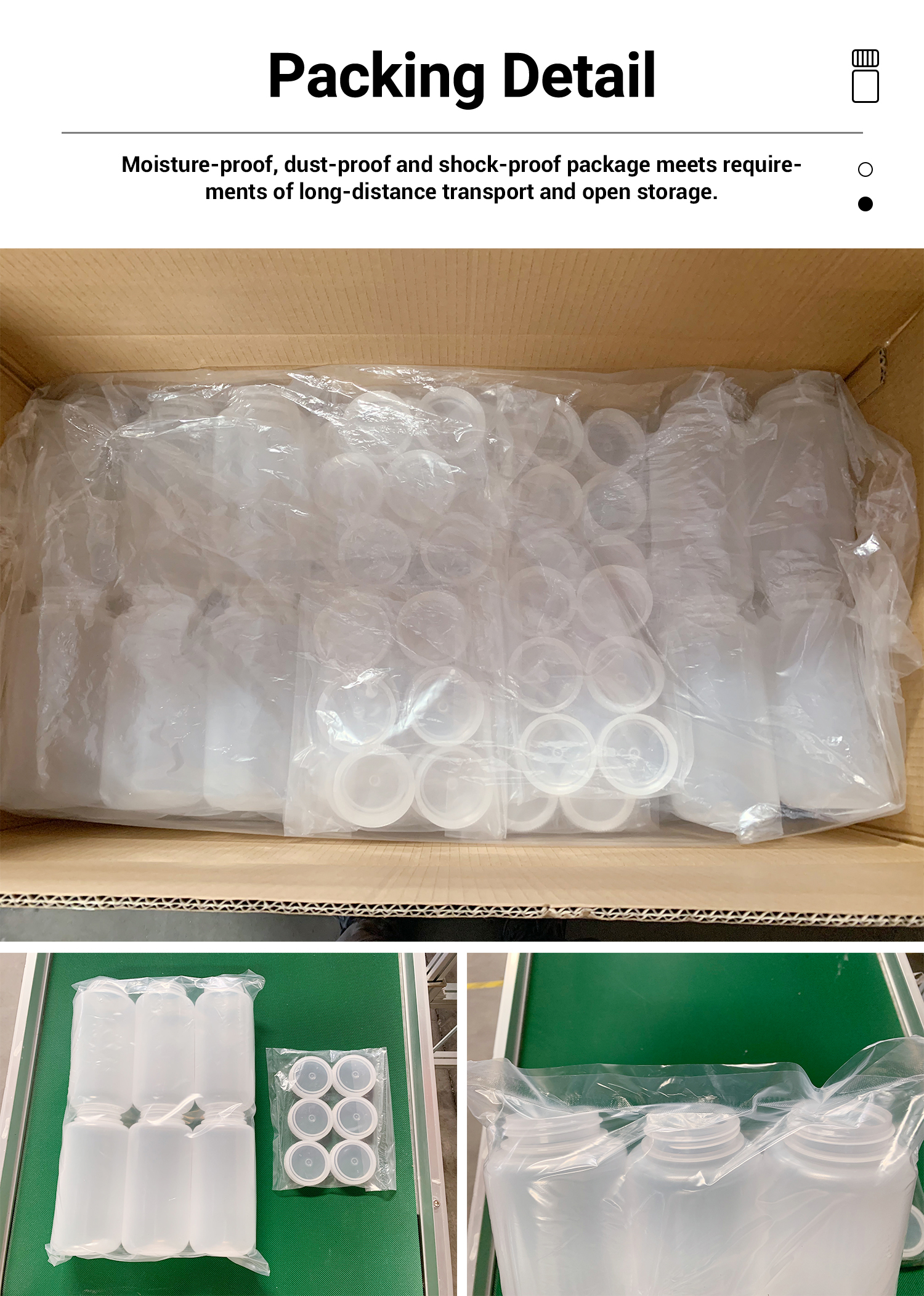 5ml-1L Sterilized Screw Cap Reagent Bottle Plastic Vial For Lab Chemical