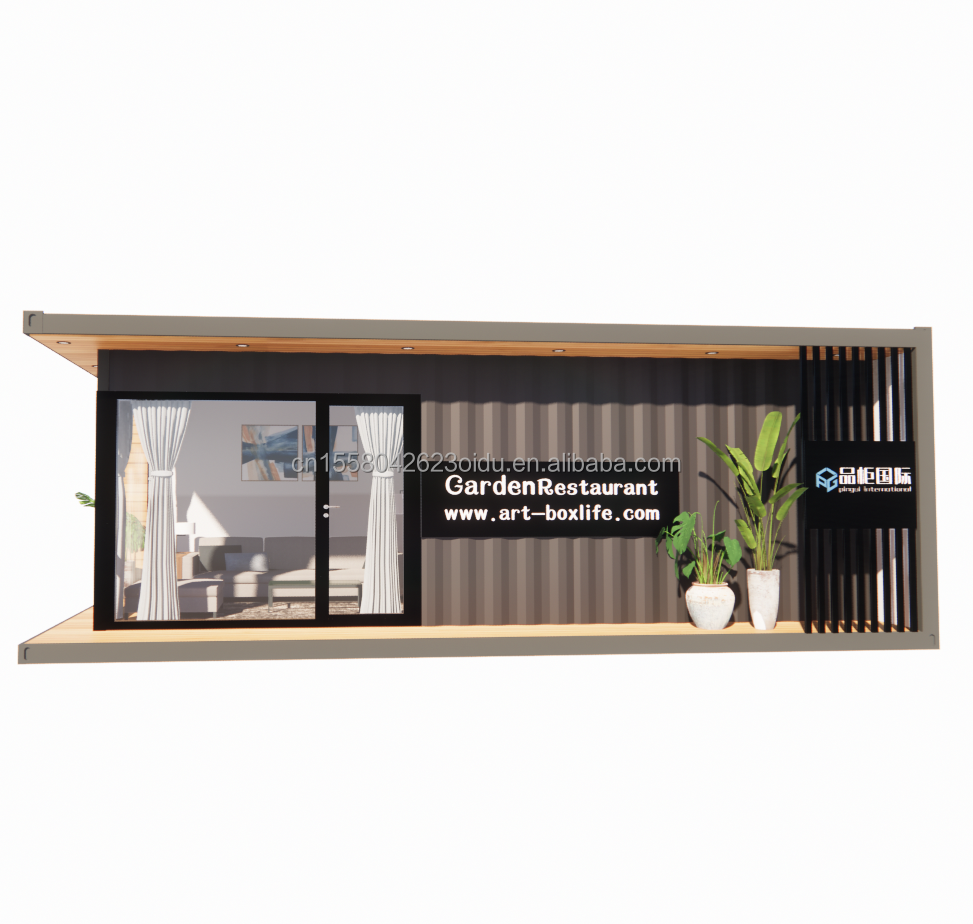 30ft Portable Wooden Container House Durable Steel Structure for Marine Applications