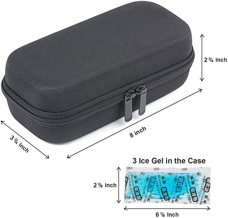 Insulin Cooler EVA Travel Case With Roomy Storage Space