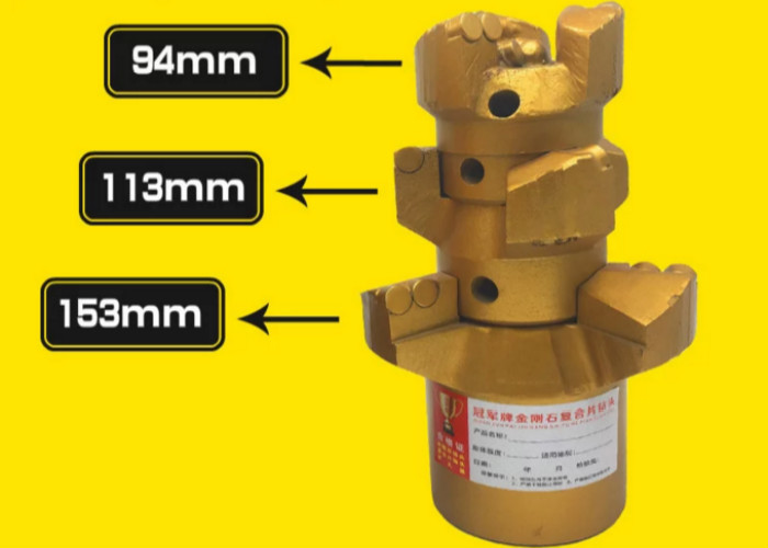 High Performance Water Well Drill Bits / 3 Wings Drill Bit Construction