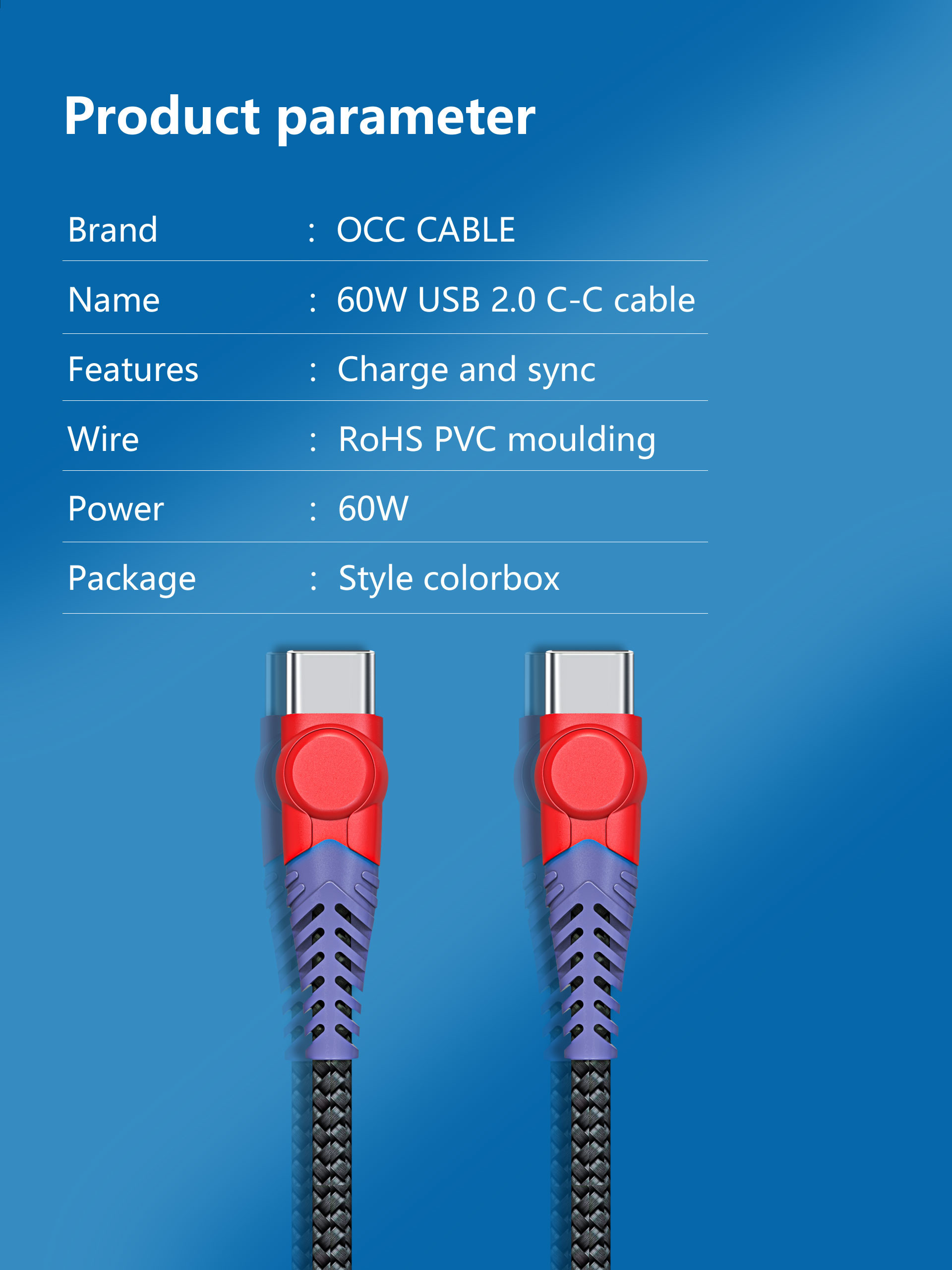 20V 3A PD Charger Kevlar USB-C to USB-C Cable, 6FT Super Stronge USB C Cable