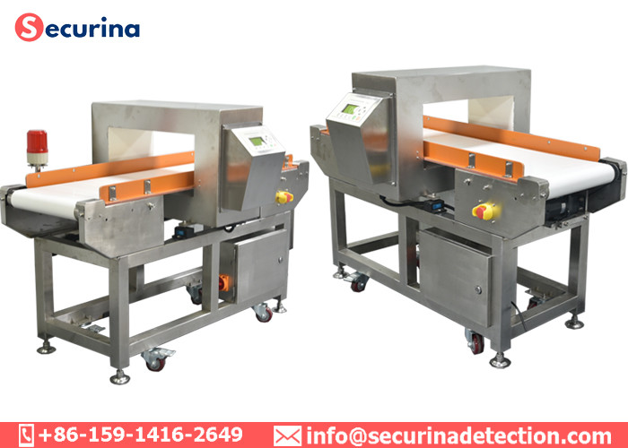 SUS304 Conveyor Industrial Metal Detector DSP MCU LCD Screen For Food