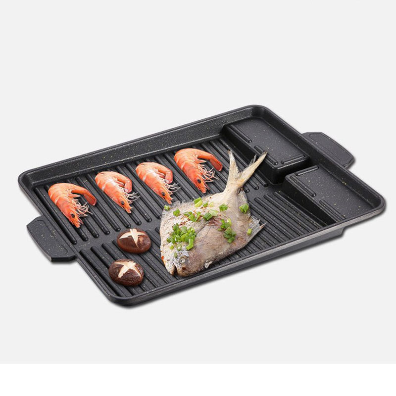 Kitchen Cooking Non Stick Maifanite Camping Frying Pan Pre Seaoned Outdoor