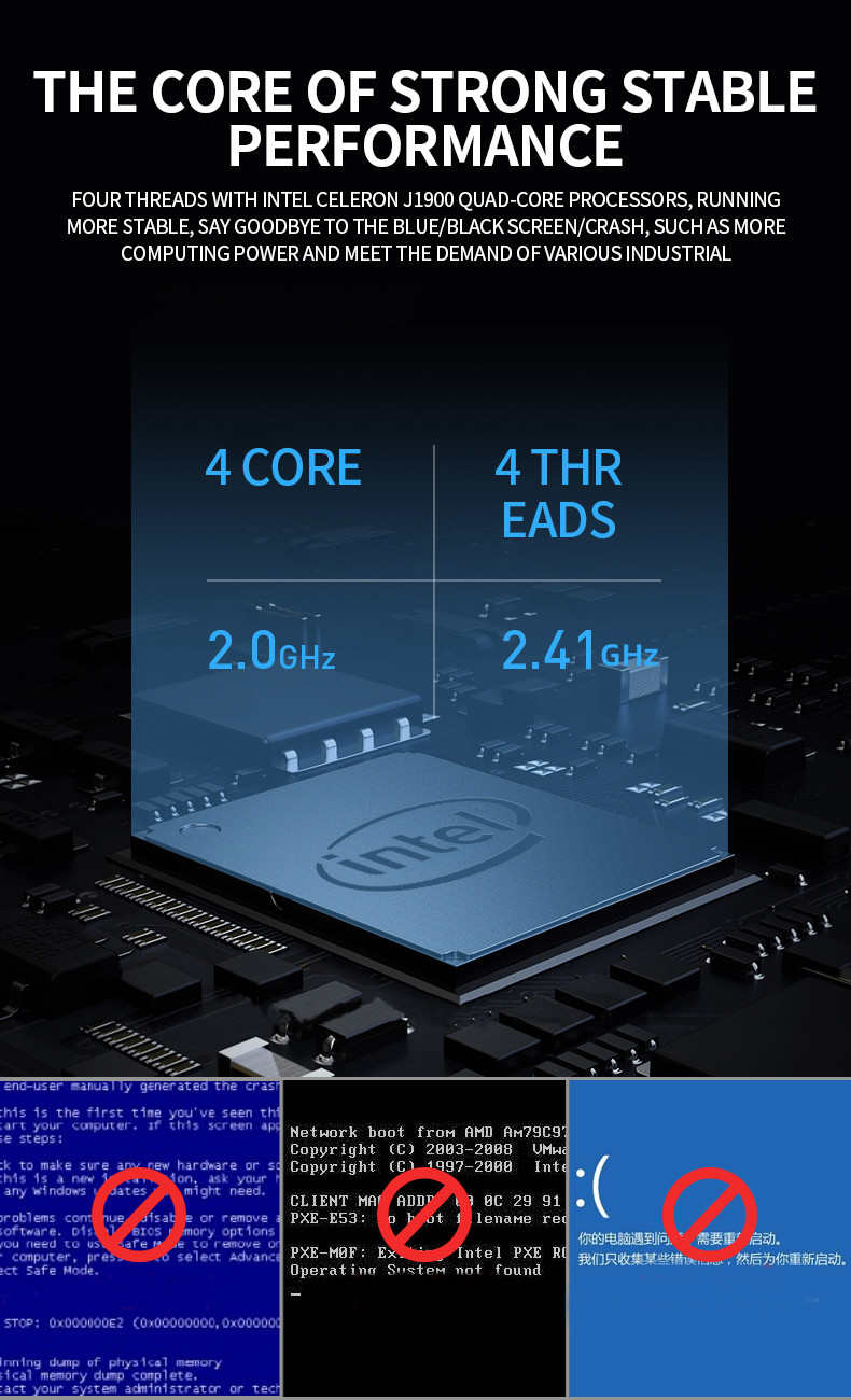 Embedded Fanless Industrial PC Control Host Dustproof