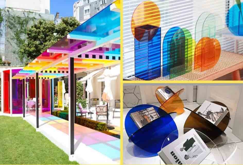 Eco Friendly Acrylic Resin Panel Sheets Translucent Color 4x6ft