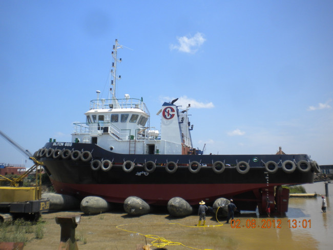 Natural Rubber Ship Launching Airbags Overall Winding Docking Marine Salvage Airbags