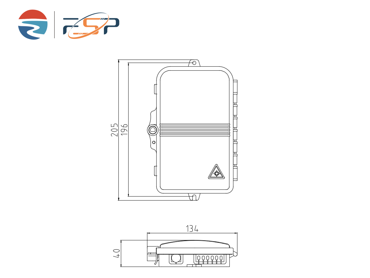 Fiber Optic Terminal Box IP68 Outdoor 6 Cores Waterproof Distribution Box for FTTX Network