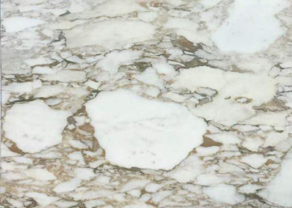 Italian Fish Belly Gold Calacatta Oro Marble Tiles For Luxury Interior