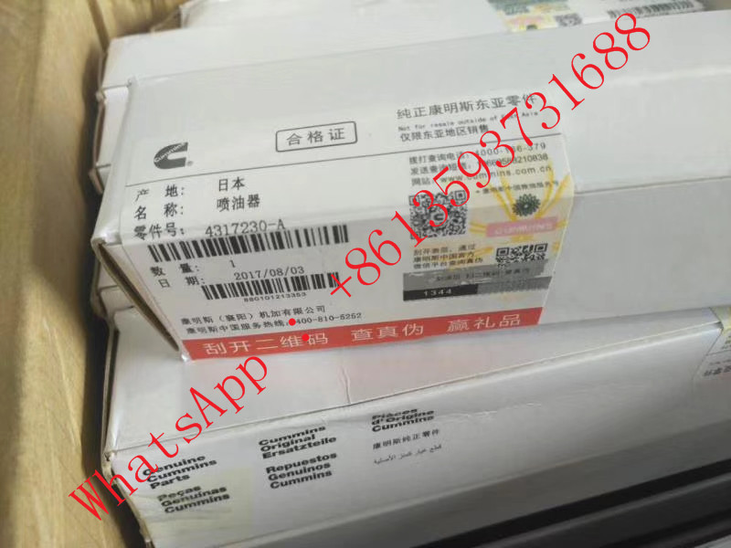 Genuine Cummins Qsl Fuel Injector 4317230 5263308 0445120236 4940170 4939061 3973060