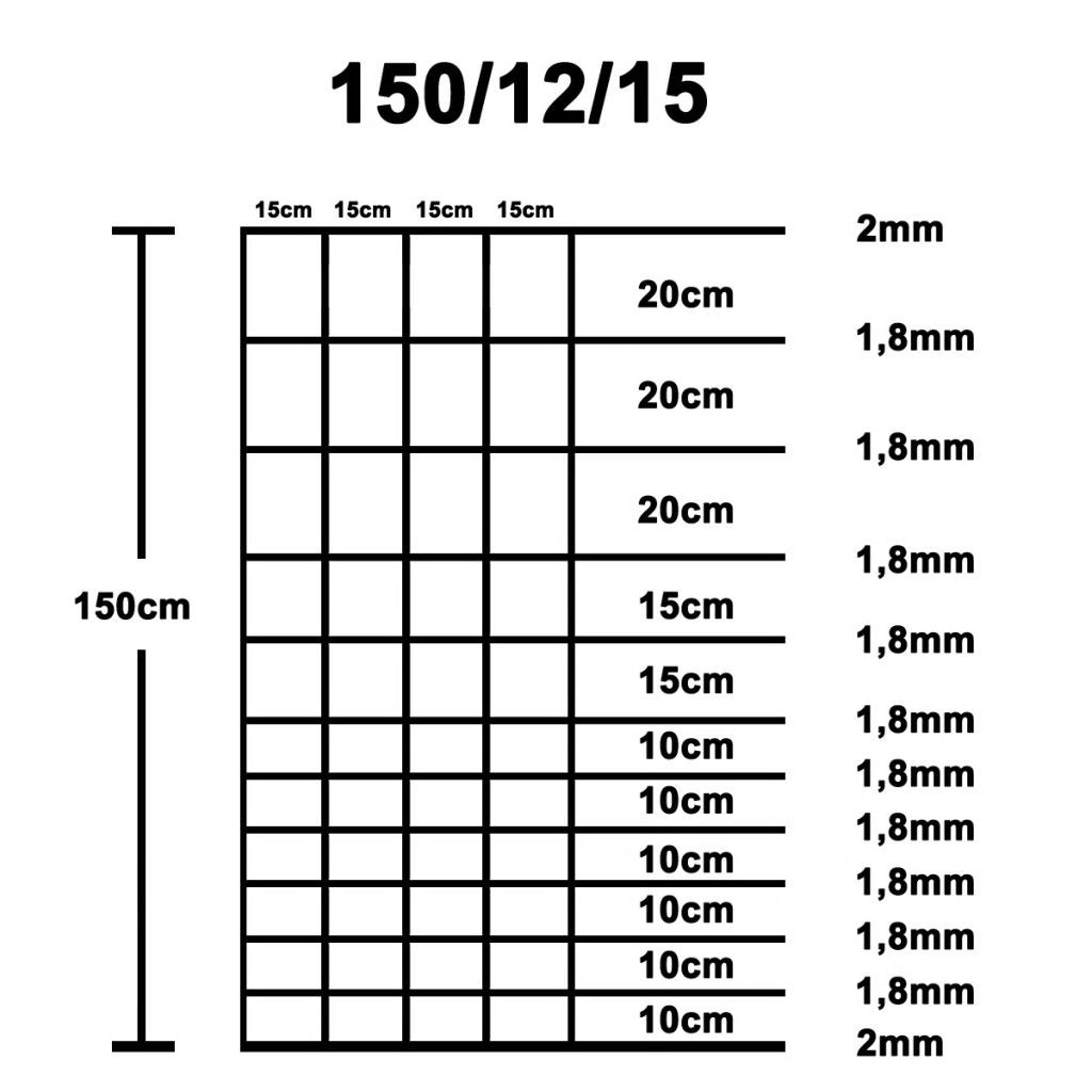 164 ft Galvanized Iron Wire Mesh Fence Field Wild Animal Garden Fencing Roll
