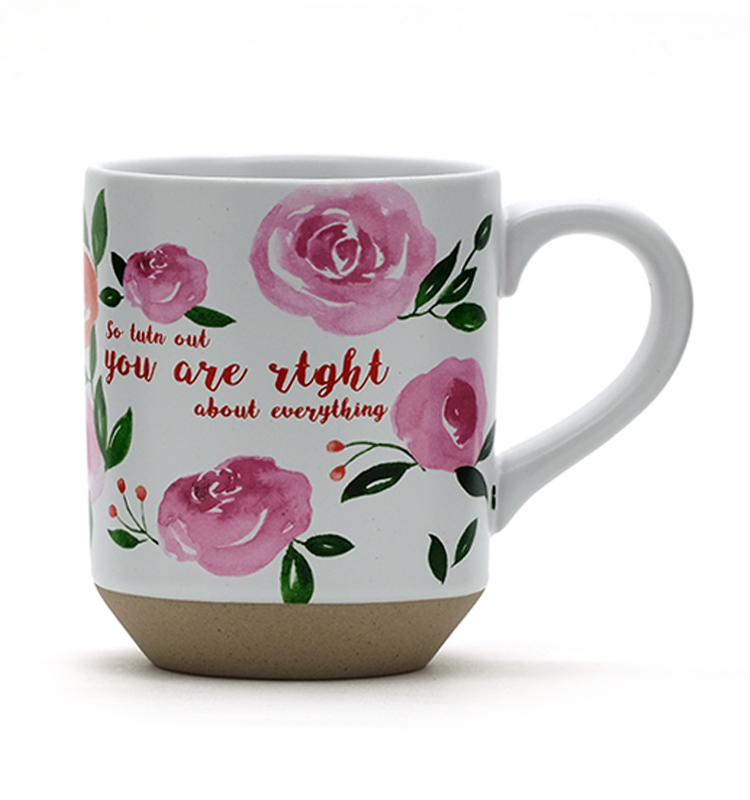 12oz Stoneware Mother Ceramic Coffee Mugs Gift Set Valentine'S Day Ceramics 12x8.2x10CM