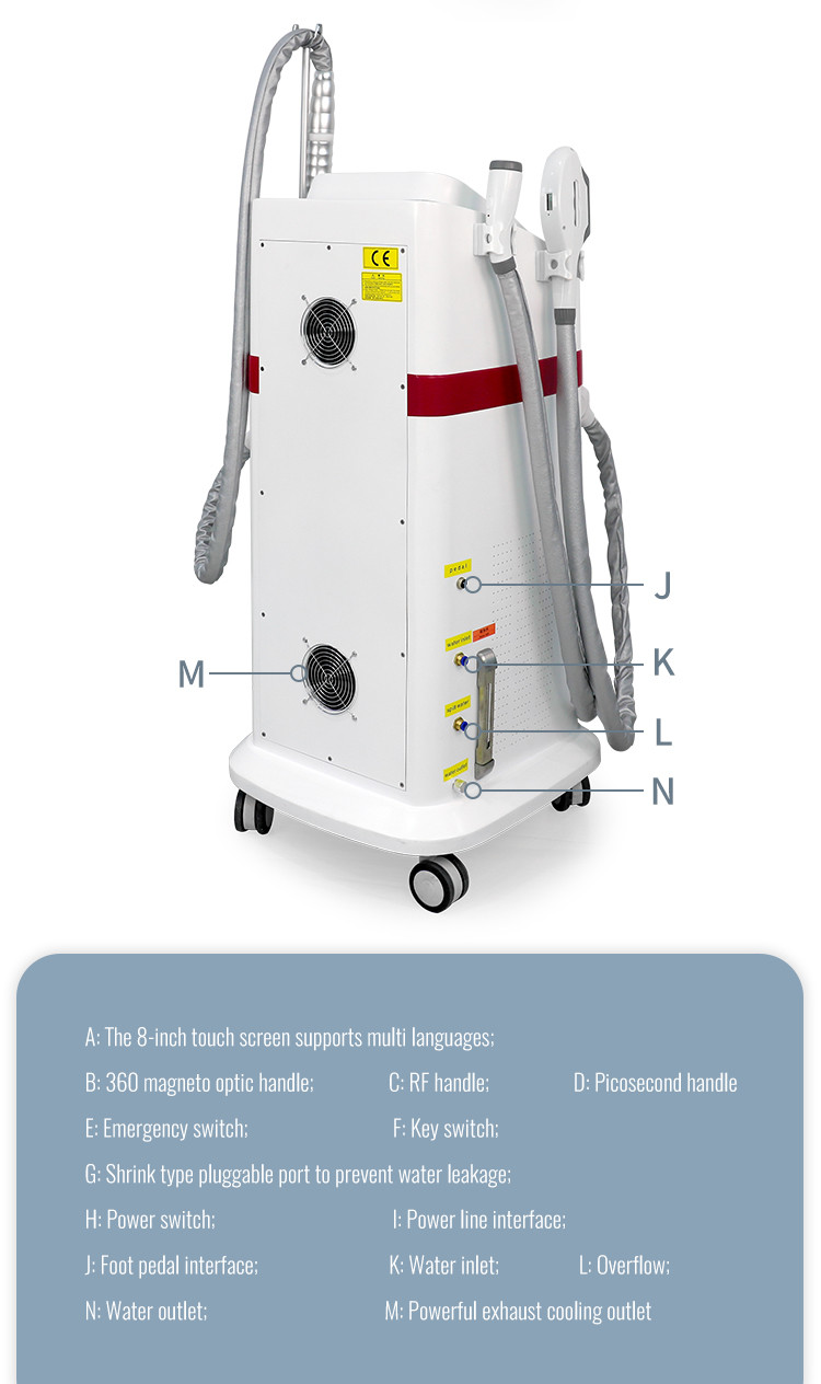 3 In 1 Pico SHR Laser Machine IPL Hair Removal Machine Tattoo Removal
