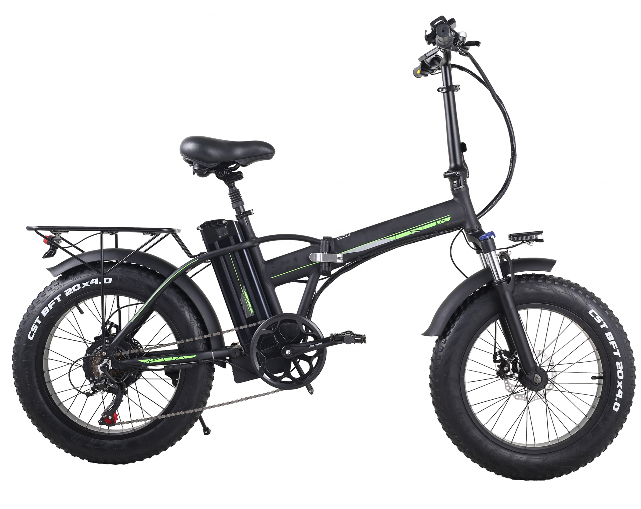 20 Inch Fat Tire Electric Folding Bike Long Range 500W Motor Ebike 15Ah Ebike Electric City Bike For Adult Electric Bicycle