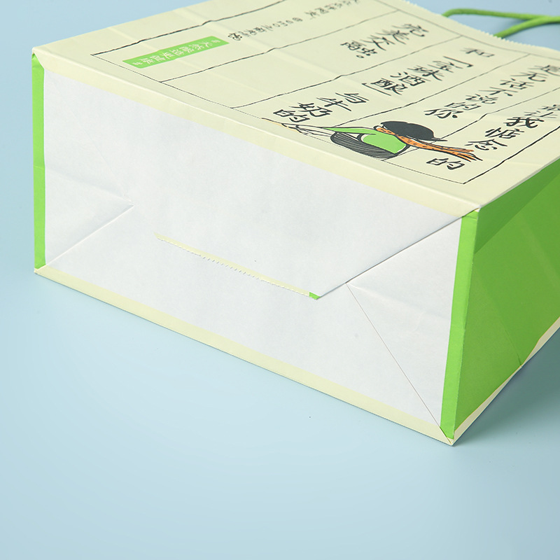 Coffee Tea Takeaway Kraft Paper Bags Custom Color Accepted Gravure Printing Your Own Logo