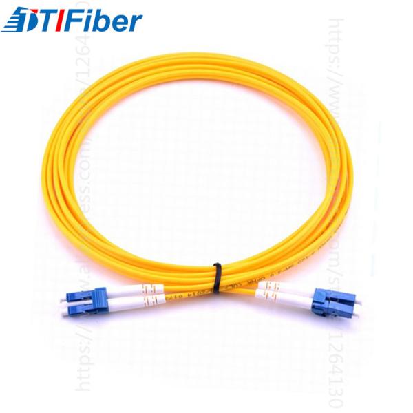 Duplex / Simplex Fiber Optic Patch Cord Customized PVC LSZH Jacket 5 Years