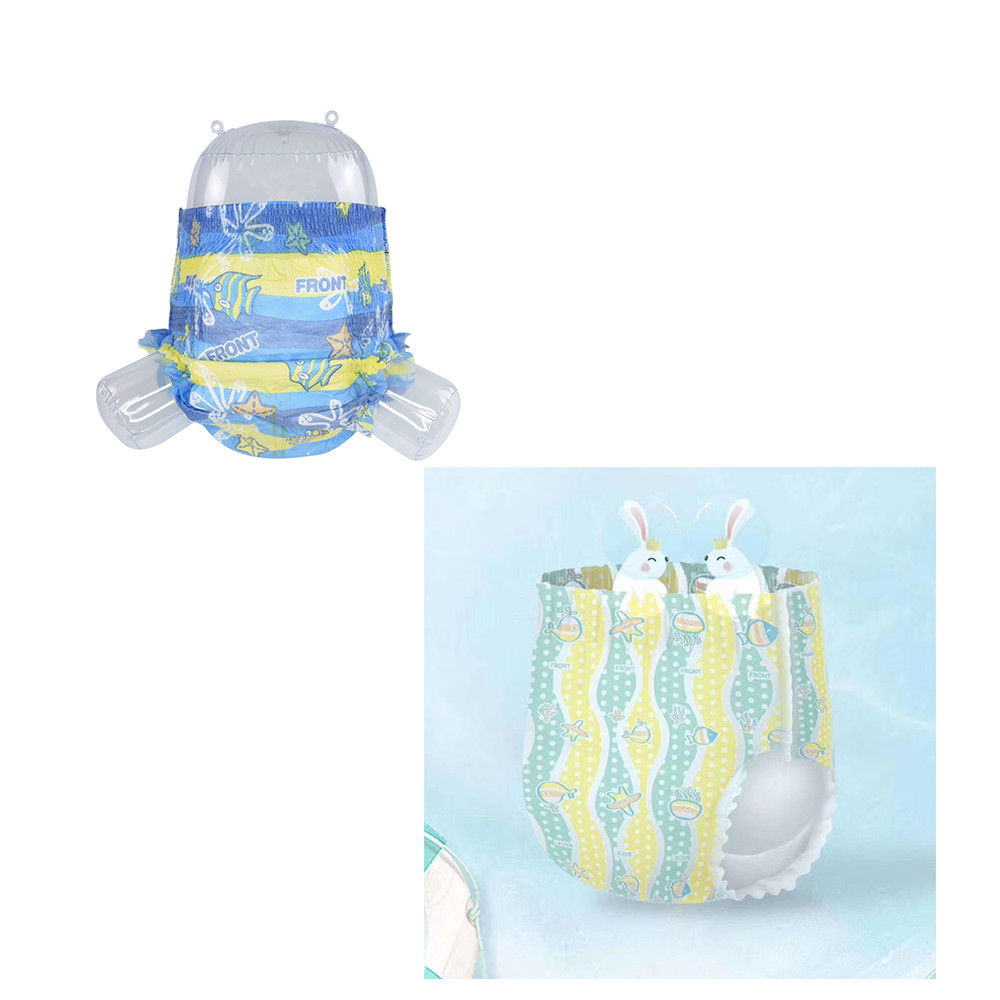 White ADL Disposable Swim Diapers Hydrophilic Cottony Surface