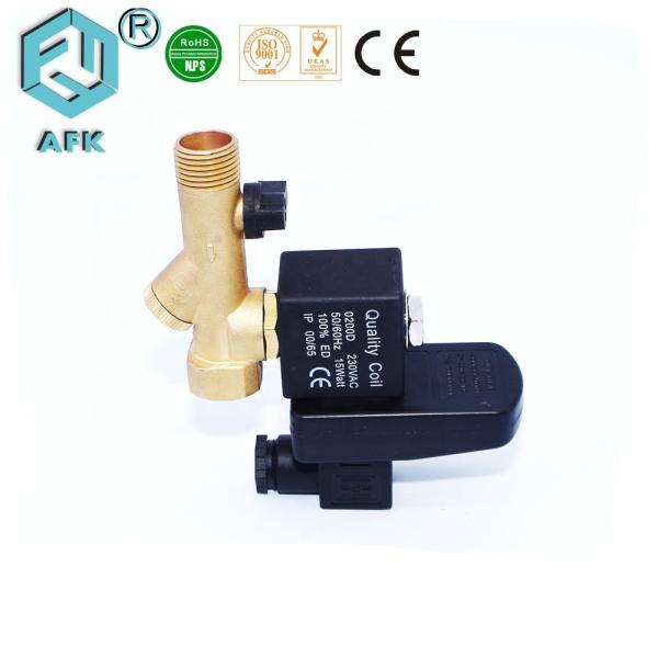 220V Electric Drain Valve , High Pressure Hydraulic Solenoid Valve Shutoff