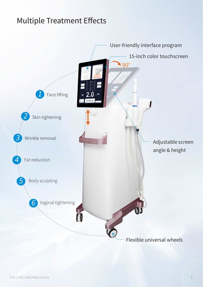 Professional Vertical 12 Lines Ice Hifu 12D Machine Skin Tightening Wrinkle Remover for Face Body Slimming