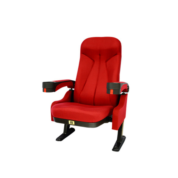 0.16CBM/PCS Fixed Theater Seating / Cinema Hall Seating With Cold Roll Steel Leg