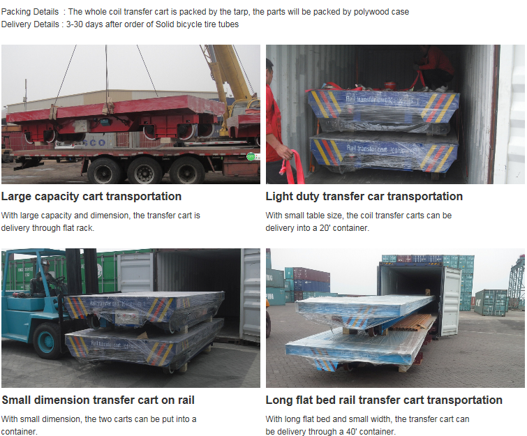 Concrete factory floor flatbed rail car with turning system