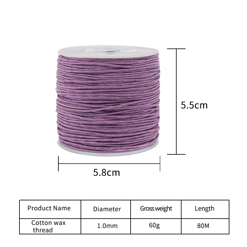 Customized Handmade Rope Bracelet Materials 1mm Braided Rope Rich in Colour Jade Thread