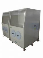 Grinding downdraft table/workbench with dust collection and filtration system