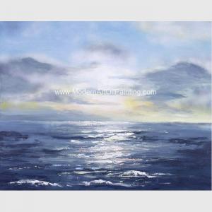 China Modern Wall Art Paintings , Seascape Oil Paintings Non - Toxic  For House Ornament on sale