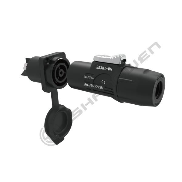 Industrial Male And Female Power Connector Waterproof Ip65 Outdoor