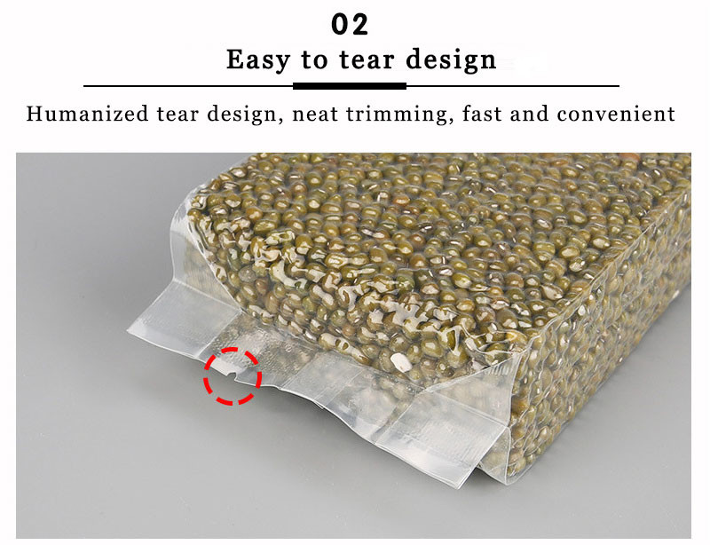 Clear Plastic Vac Pack Bags Food Vacuum Packing Pouch Rice Brick Bags GRS BRC