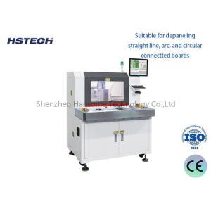 China High Precision Double Platform Manual Door PCB Router Machine For PCBA Assembly on sale