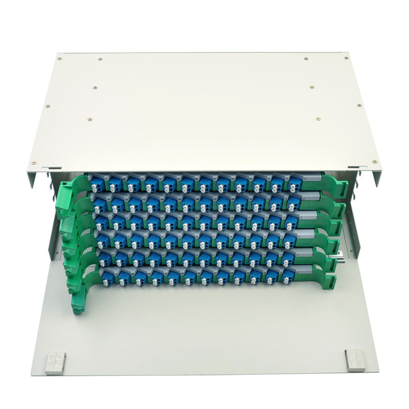 SC FC ST LC Compatible 72 Port ODF Optical Distribution Frame with 1.2mm Steel Plate
