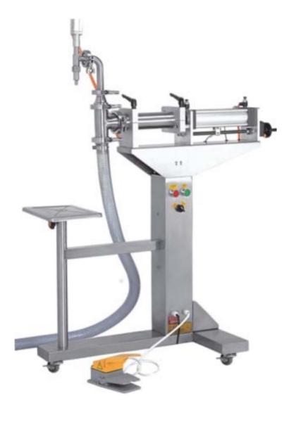 20ml 30ml 50ml Oil Alcohol Semi Automatic Liquid Filling Machine Single Head