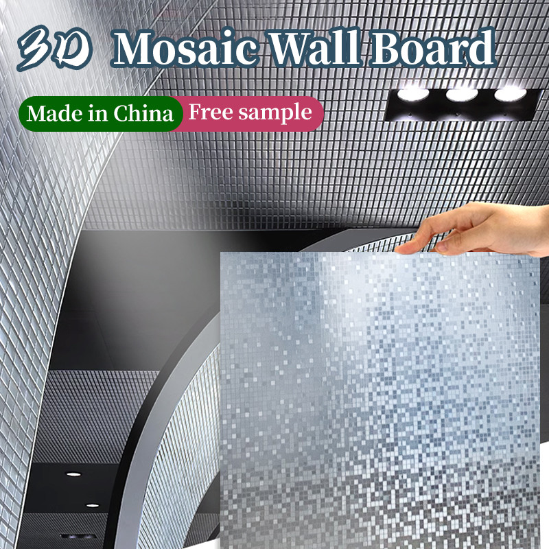High Quality New Product Golden Metal Mosaic Bamboo Charcoal Co-Extruded Wood Veneer Panel
