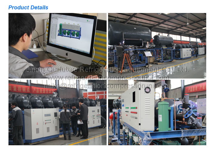CSH Screw Parallel Cold Room Compressor Unit Racks For Fruit Cold Room