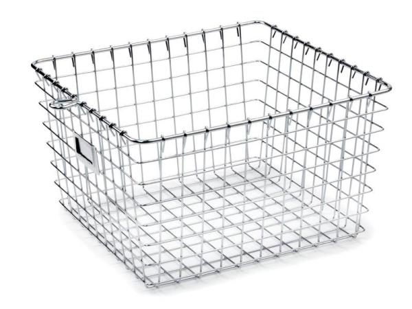 High Strength Metal Sterilization Trays Wire Basket Stackable For Washing