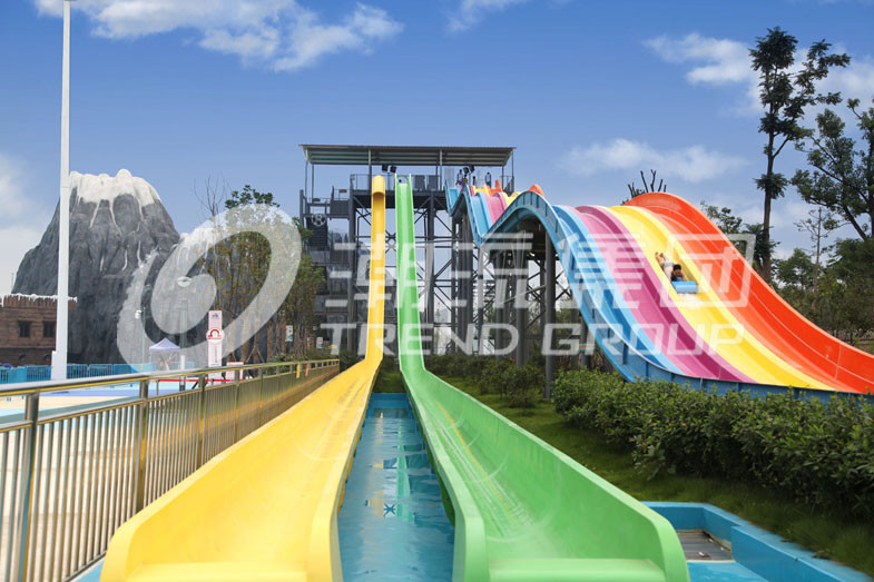 Customised Adult Adventure Park Fiberglass Water Slides , Speed Water Slide for Water Park