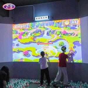 Kids' Play Zones Interactive Ball-Throwing Wall Delight Immersive Projection